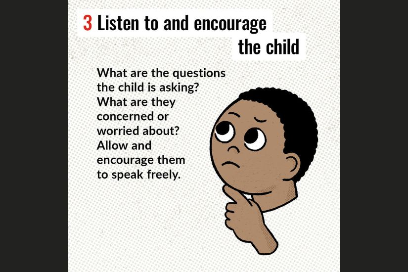 Listen to and encourage your child
